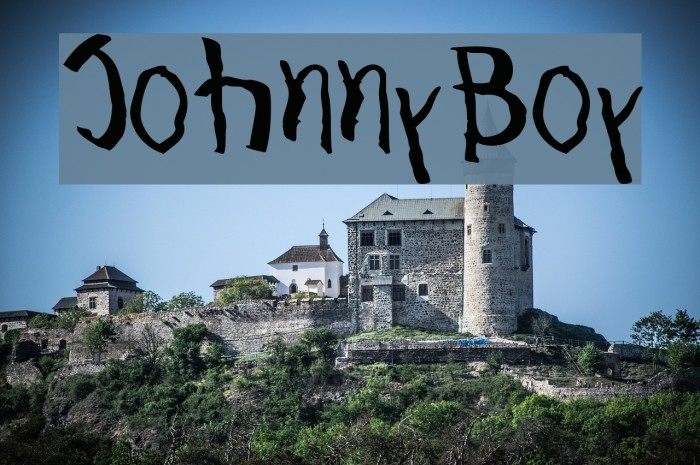 JohnnyBoy Font examples
