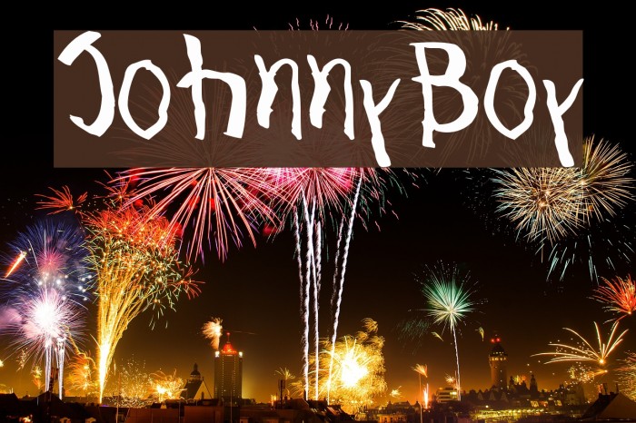 JohnnyBoy Font examples