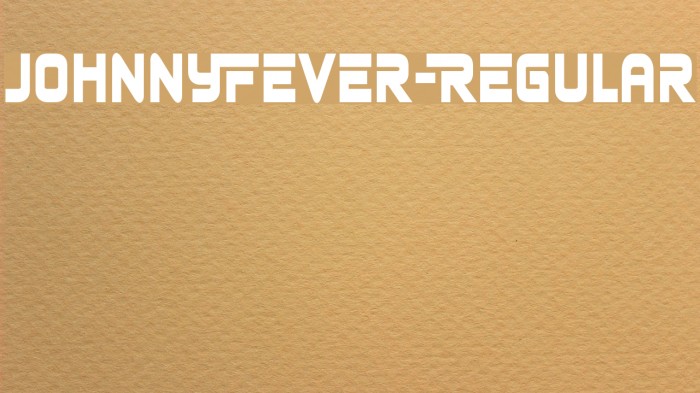 JohnnyFever-Regular Example 1