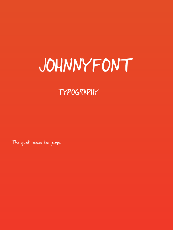 JohnnyFont Poster