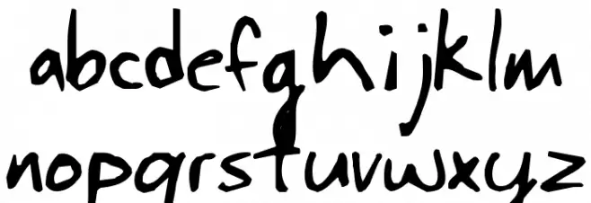 JohnnyFont Caratteri MINUSCOLO