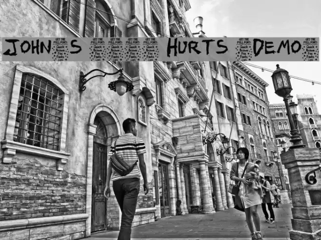 John's 1000 Hurts [Demo] Font examples