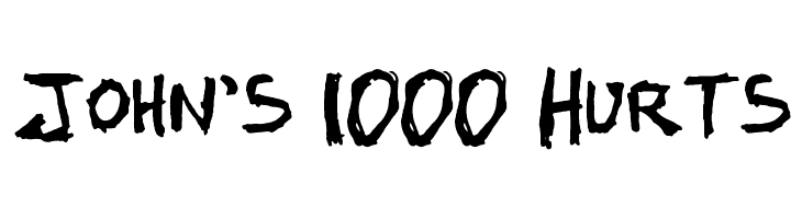 John's 1000 Hurts Font