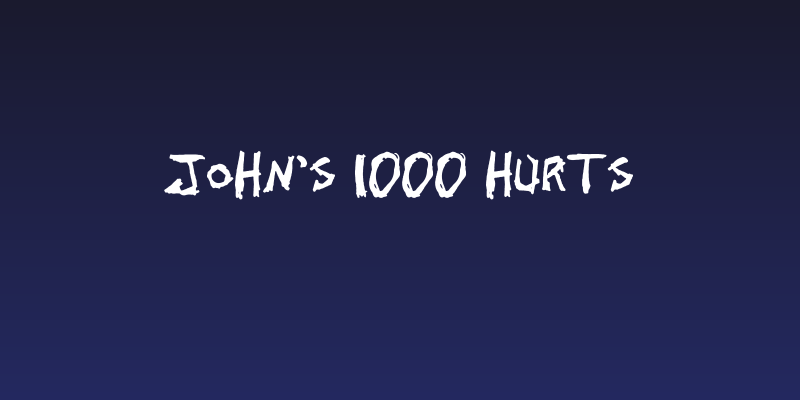 John's 1000 Hurts Social Header