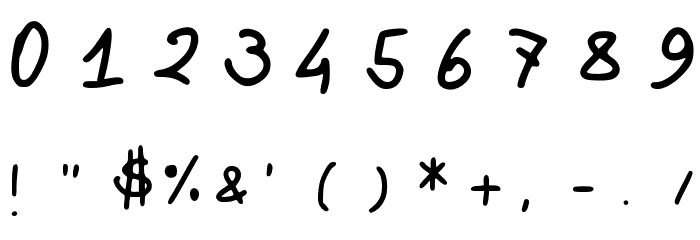 Johnsonscript Font OTHER CHARS