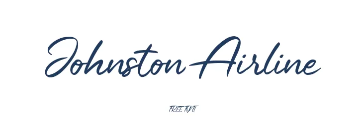 Johnston Airline  Frei Schriftart Herunterladen
