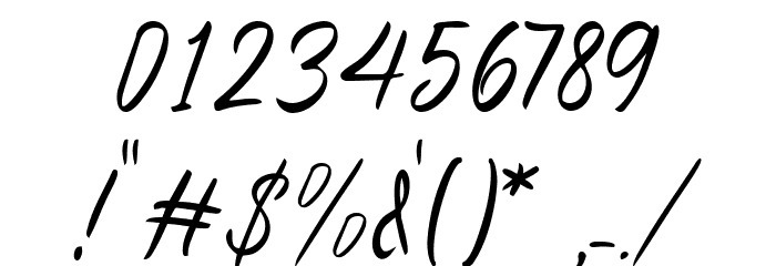 Johnston Airline Font OTHER CHARS