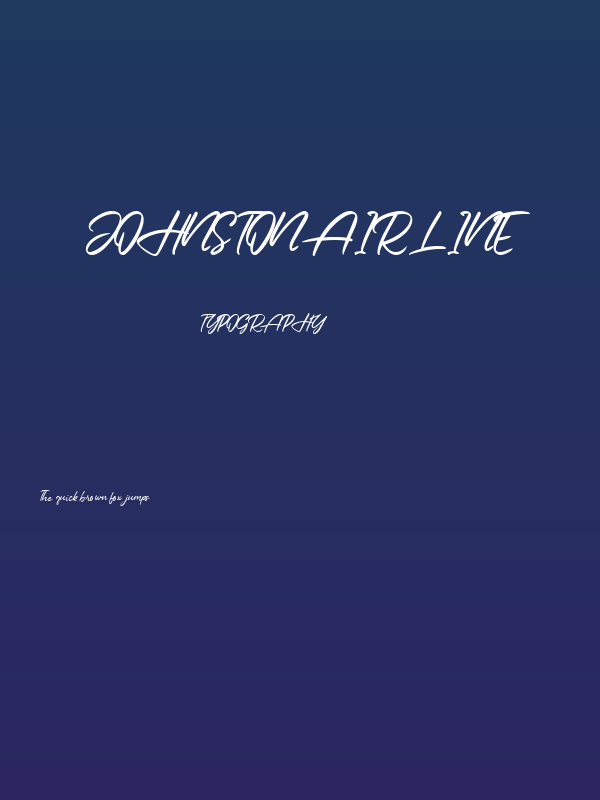 Johnston Airline Poster