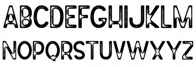 Johny Palkons Stamp Font Litere mari