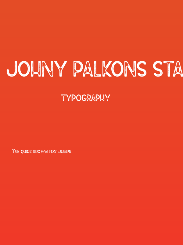 Johny Palkons Stamp Poster