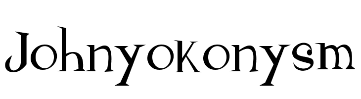 Johnyokonysm  Free Fonts Download