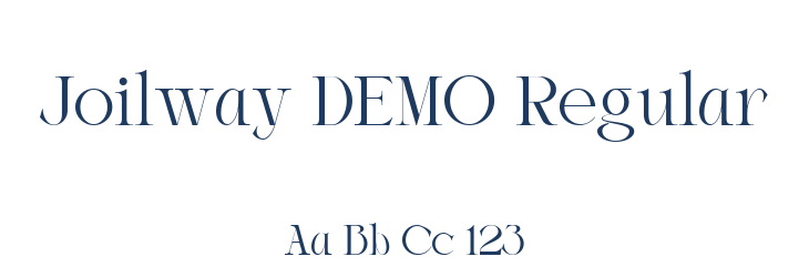 Joilway DEMO Regular Font Preview