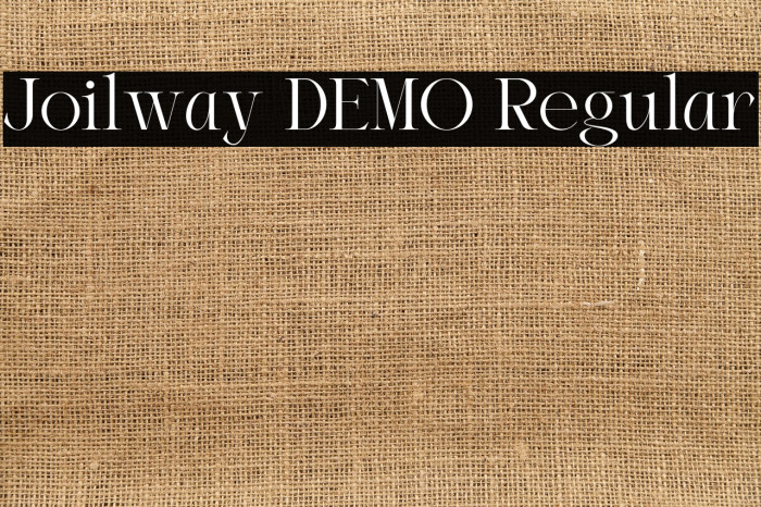 Joilway DEMO Regular Example 1