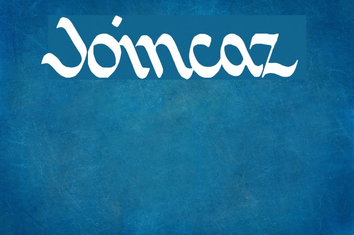 Joincaz Font examples