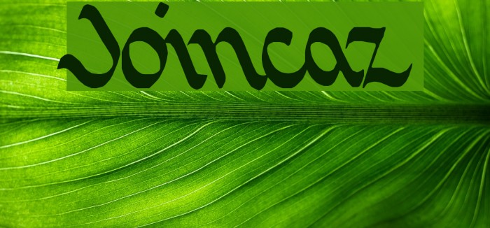 Joincaz Font examples