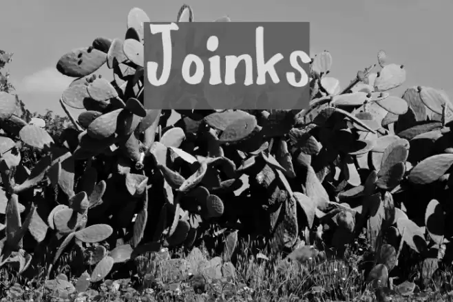 Joinks Schriftart examples