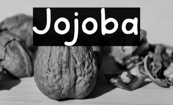 Jojoba Font examples