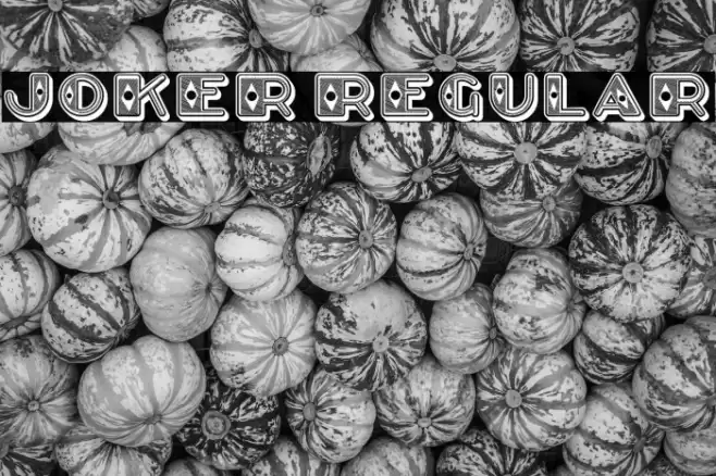 Joker Regular Font examples