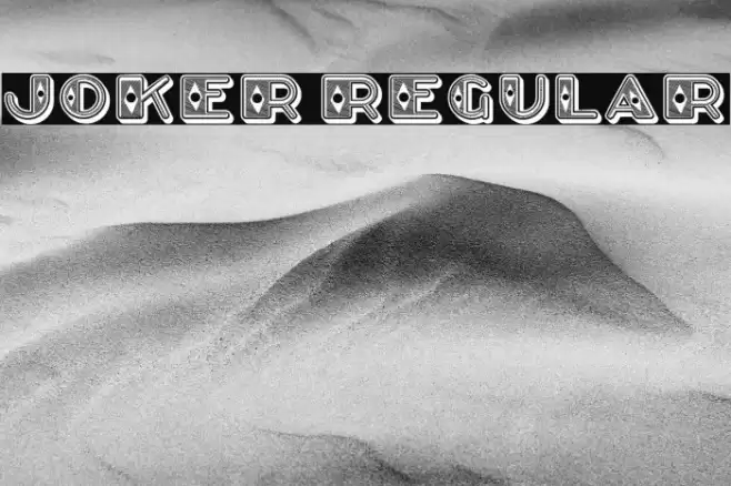 Joker Regular Font examples