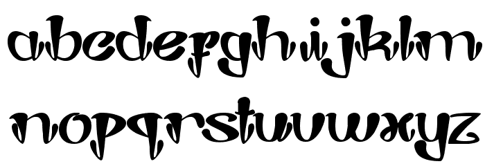Joker Shoes Font LOWERCASE