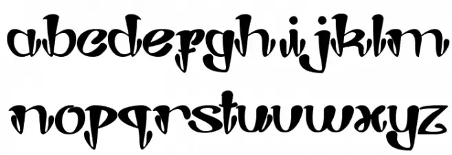 Joker Shoes Font LOWERCASE