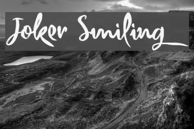 Joker Smiling Font examples