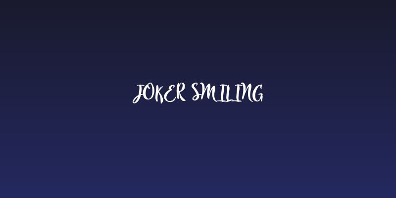 Joker Smiling Social Header