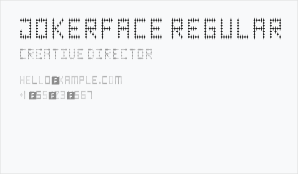 Jokerface Regular Business Card