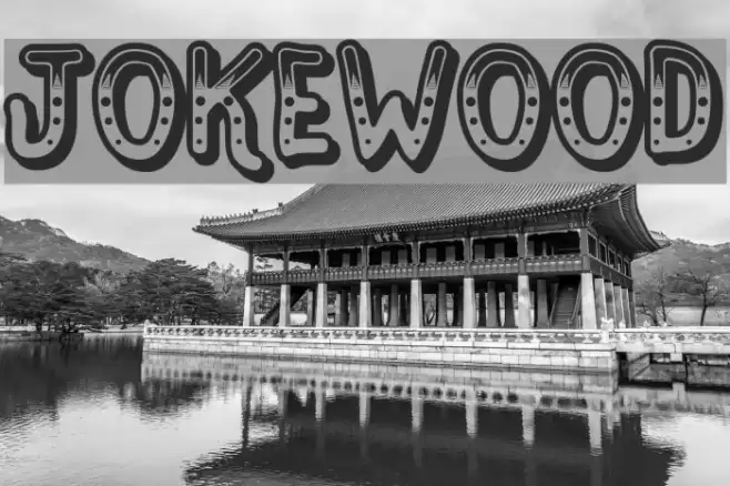 Jokewood Font examples
