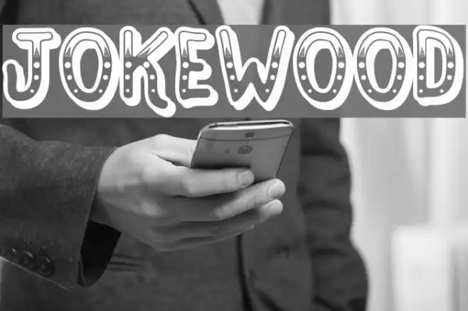 Jokewood Font examples