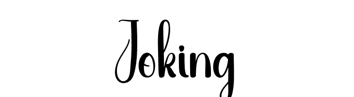 Joking  フリーフォントのダウンロード