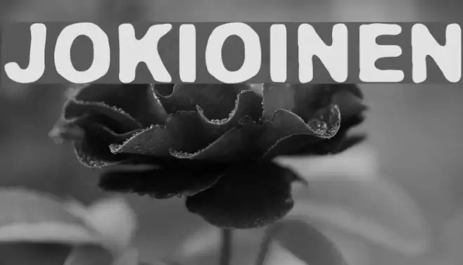 Jokioinen Font examples