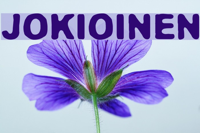 Jokioinen फ़ॉन्ट examples