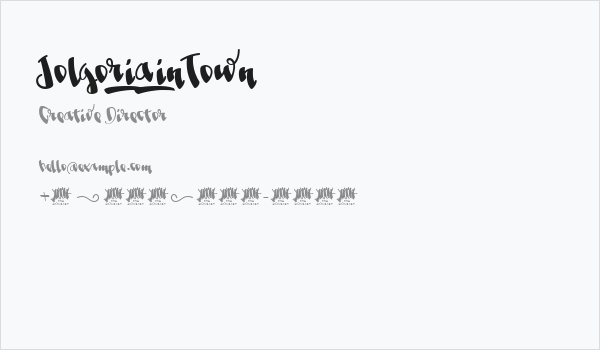 Jolgoria_in_Town Business Card