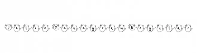 Jolie Monogram Regular  Fuentes Gratis Descargar