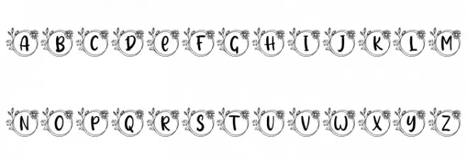 Jolie Monogram Regular Font Litere mari