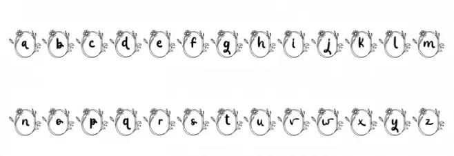 Jolie Monogram Regular 字体 小写