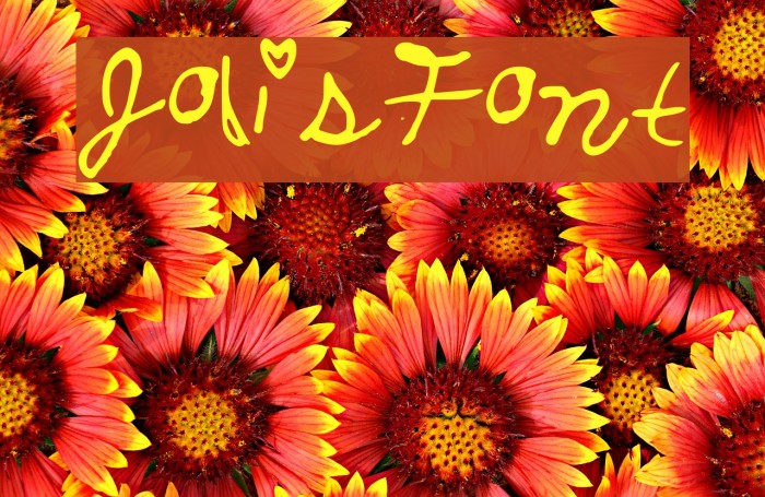 JolisFont Font examples
