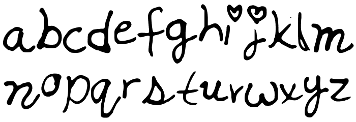 JolisFont Font LOWERCASE