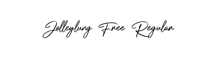 Jolleylung Free Regular  Free Fonts Download