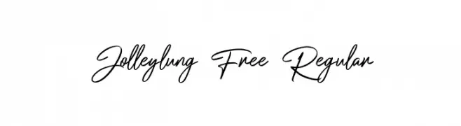 Jolleylung Free Regular  Скачать бесплатные шрифты