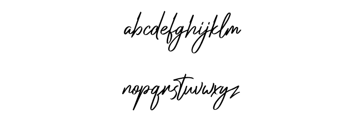 Jolleylung Free Regular Font LOWERCASE