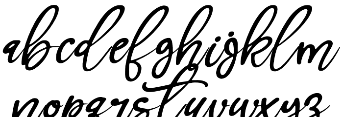Jollia Bolla Font LOWERCASE