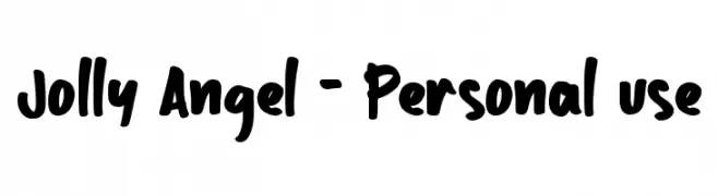 Jolly Angel - Personal use  Frei Schriftart Herunterladen