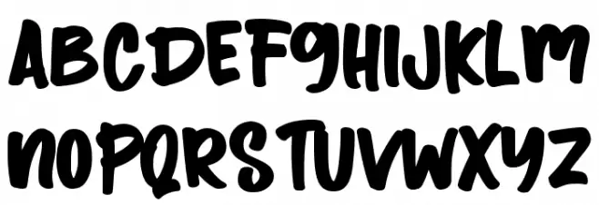 Jolly Angel - Personal use Font UPPERCASE