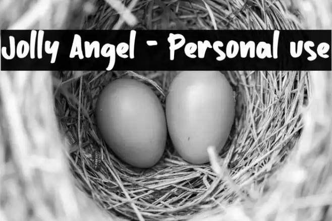 Jolly Angel - Personal use Font examples