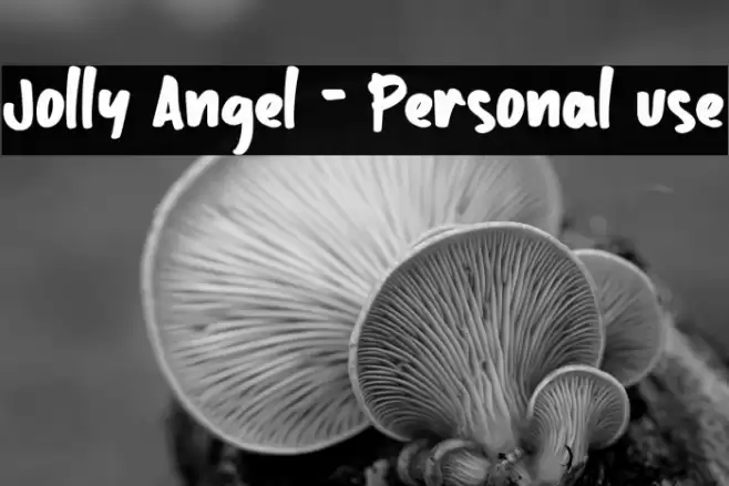 Jolly Angel - Personal use Font examples