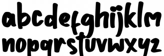 Jolly Angel - Personal use Font LOWERCASE