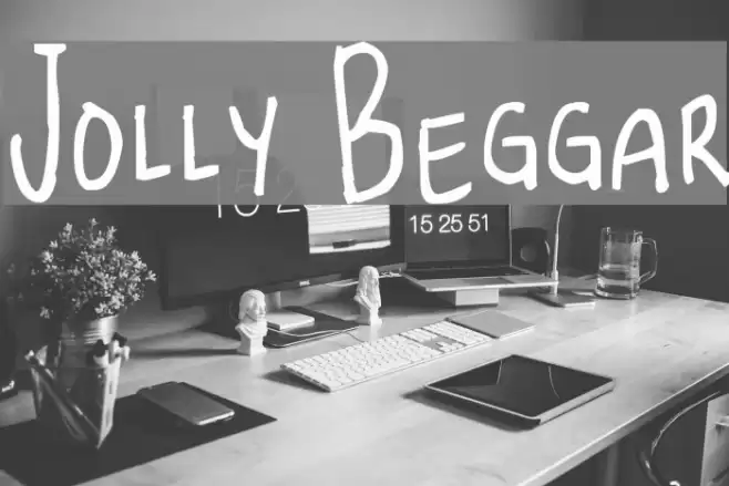 Jolly Beggar Font examples