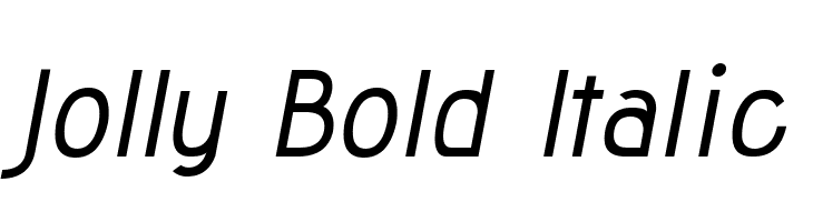 Jolly Bold Italic Font